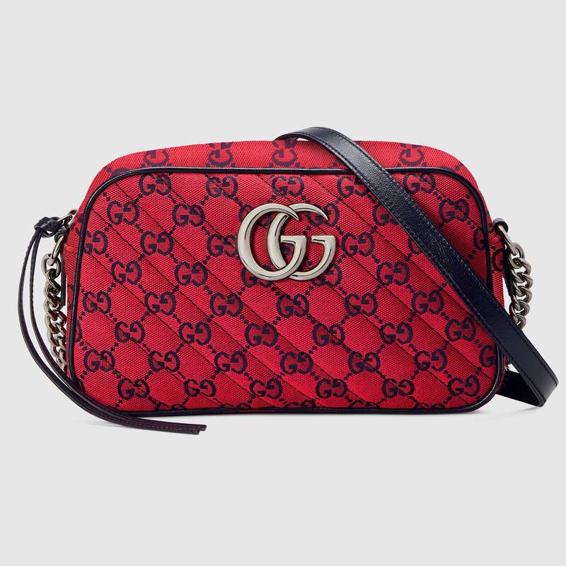 Gucci GG Marmont Multicolor Small Shoulder Bag 447632 Red